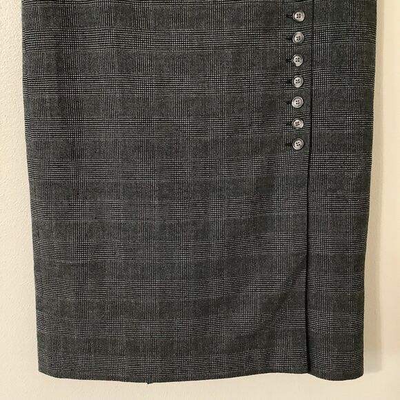 Ann Taylor Plaid Office Siren Workwear Office Old Money Pencil Skirt Size 8 - Picture 3 of 12